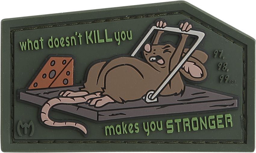 Maxpedition Mouse Trap Tactical PVC Morale Patch – Hook & Loop Backing