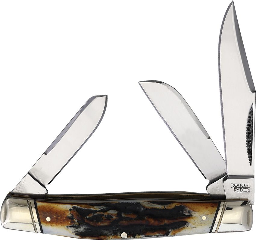 Rough Rider Stockman – Cinnamon Bone Stag | Model RR2421