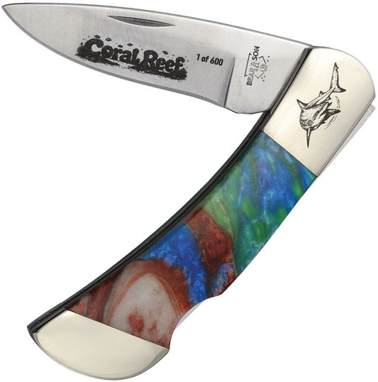 Bear & Son Lockback – Coral Reef Acrylic | Model 961CR