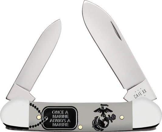 Case XX USMC Canoe – Gray Smooth Synthetic | Model 13207