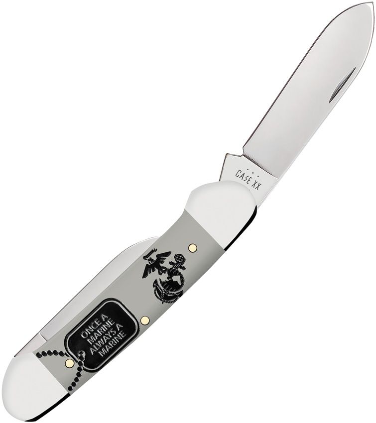 Case XX USMC Canoe – Gray Smooth Synthetic | Model 13207