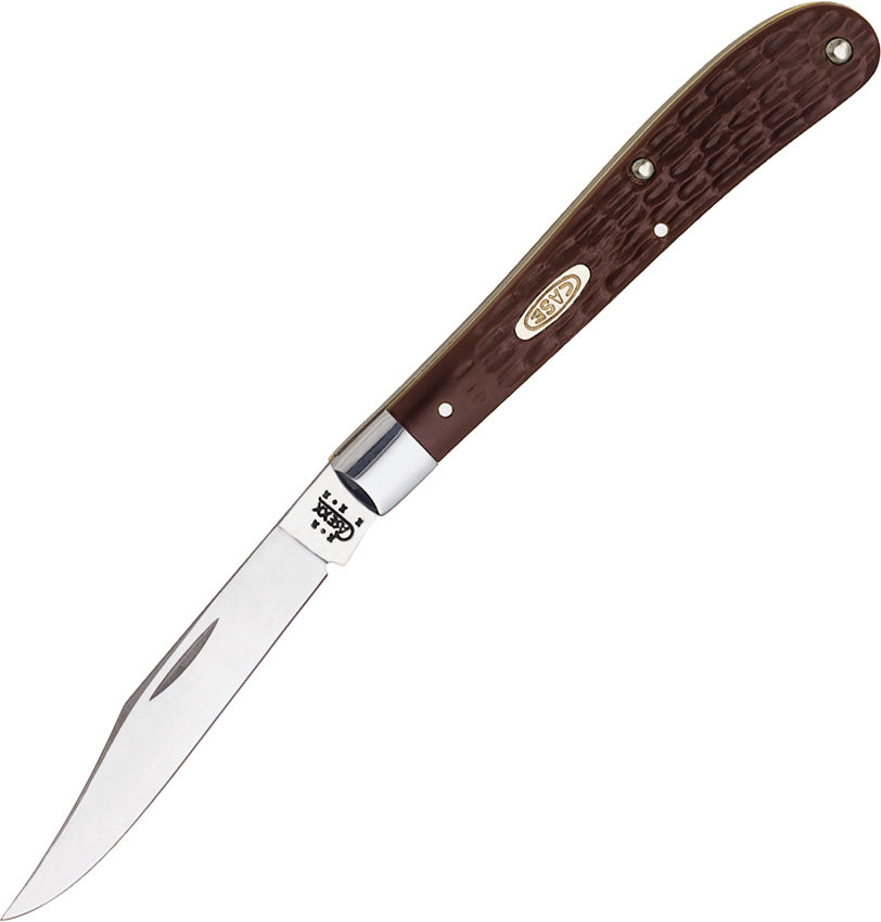 Case XX Slimline Trapper – Brown Jigged Delrin