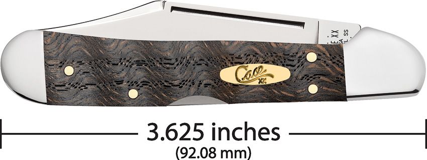 Case XX Mini CopperLock® – Black Curly Oak | Model CA14010