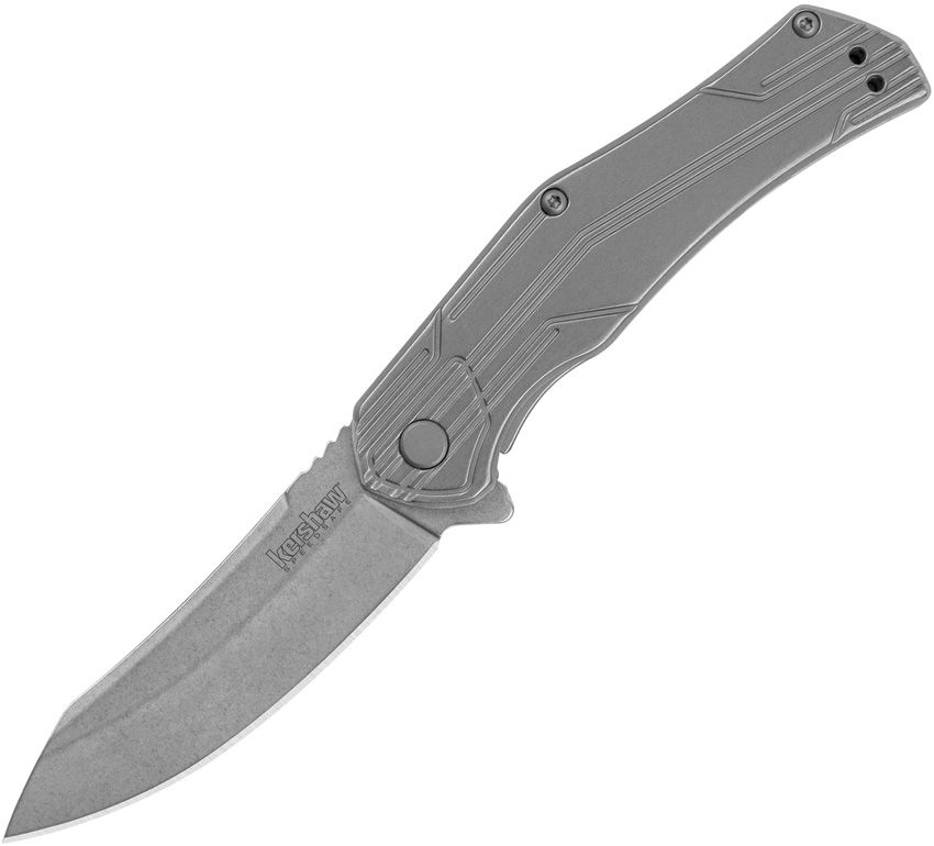 Kershaw Husker Assisted Opening Frame Lock Folding Knife – 3" Stonewashed Blade