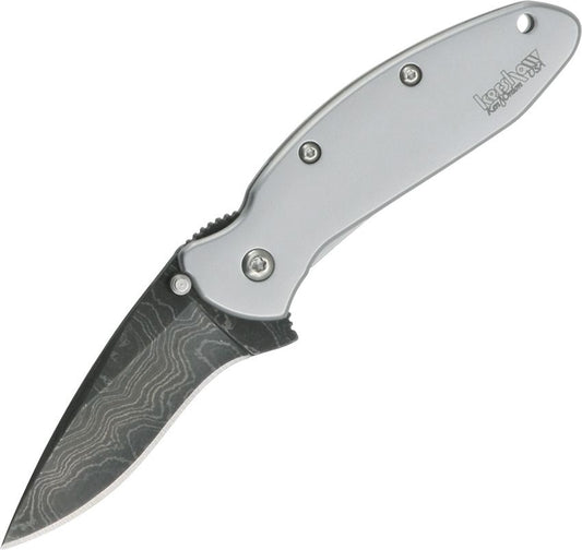 Kershaw Scallion Damascus Assisted Opening Folding Knife – USA Made