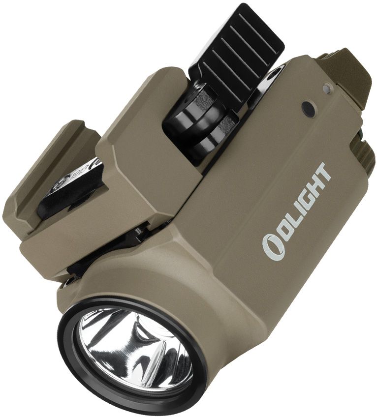 Olight Baldr S Tactical Weapon Light – Flat Dark Earth | 800 Lumens with Green Laser