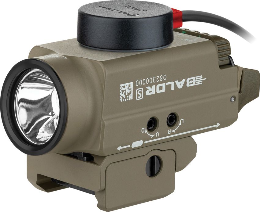 Olight Baldr S Tactical Weapon Light – Flat Dark Earth | 800 Lumens with Green Laser