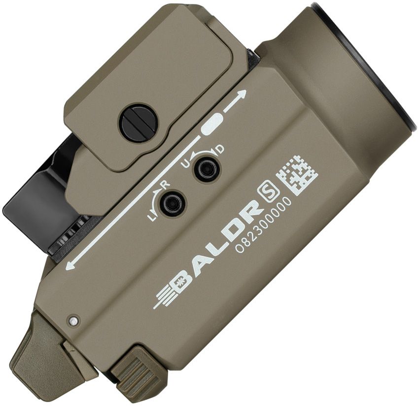 Olight Baldr S Tactical Weapon Light – Flat Dark Earth | 800 Lumens with Green Laser