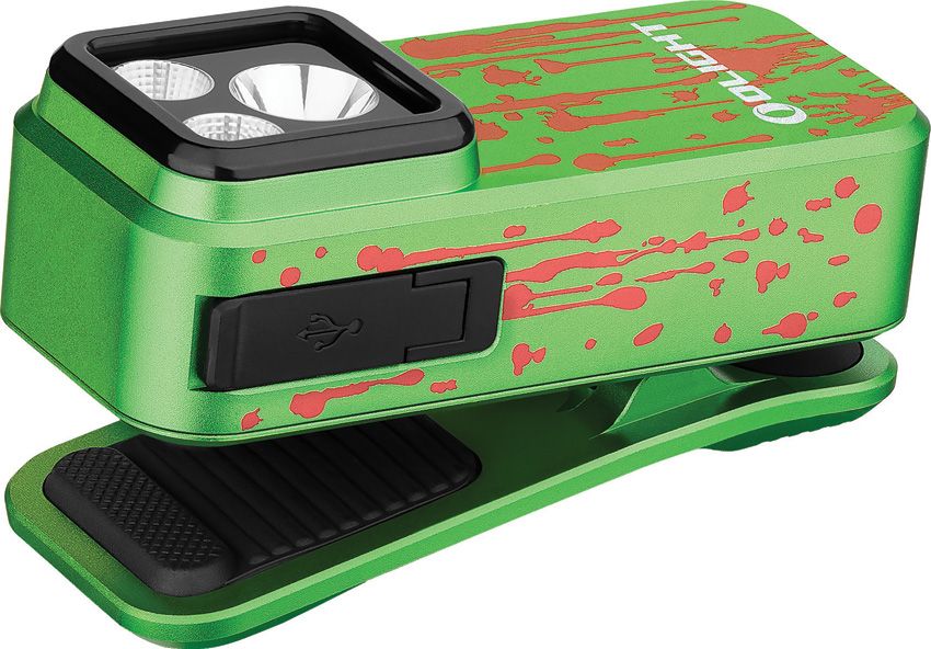 Olight Oclip Pro Rechargeable Clip Light – Zombie Green | 500 Lumens USB-C EDC Flashlight