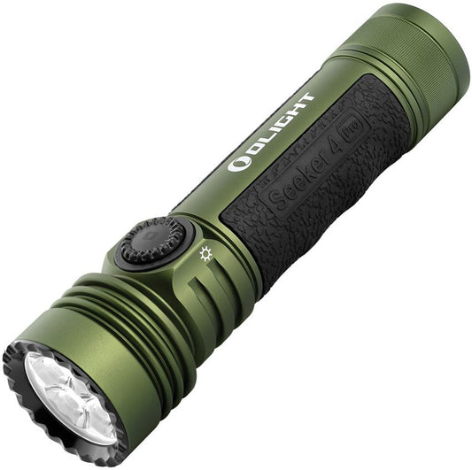 Olight Seeker 4 Pro Rechargeable LED Flashlight – OD Green | 4,600 Lumens