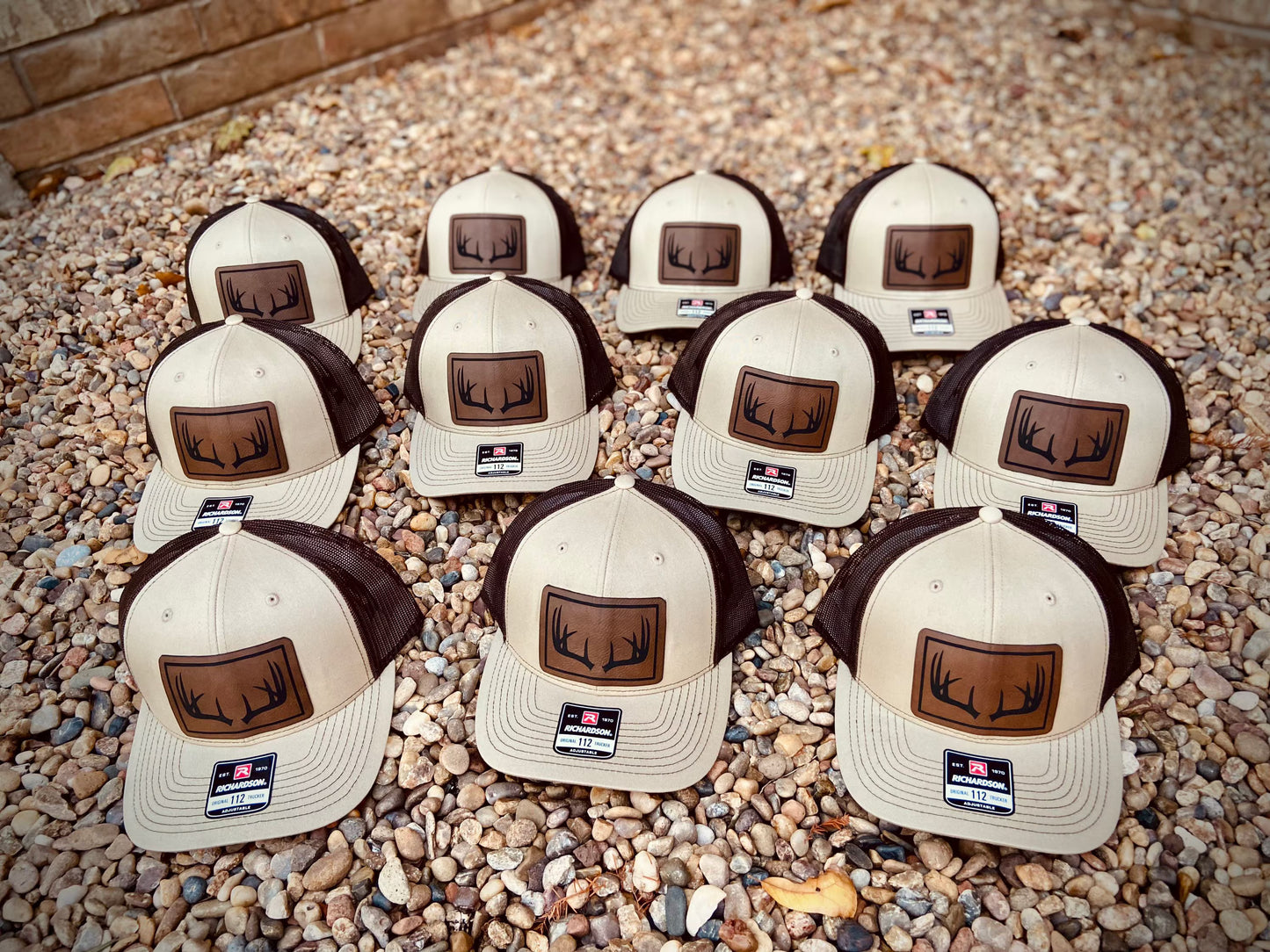 Buck Antler Leather Patch Hat | Richardson 112 Snapback