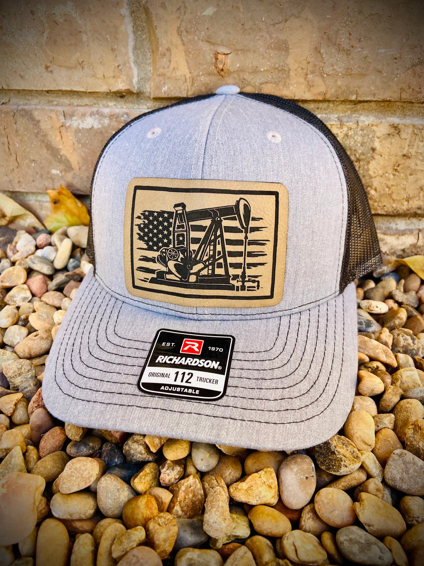 Oilfield Worker Leather Patch Hat | Richardson 112