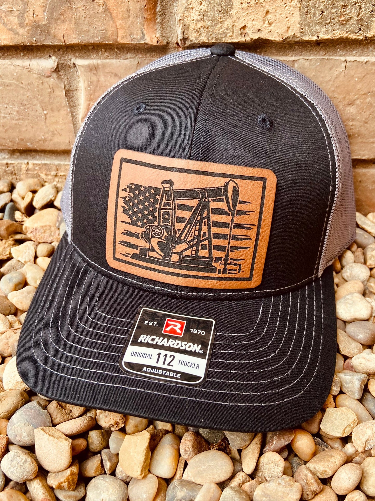 Oilfield Worker Leather Patch Hat | Richardson 112