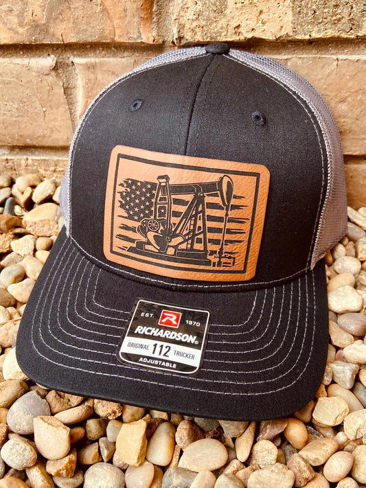 Oilfield Worker Leather Patch Hat | Richardson 112