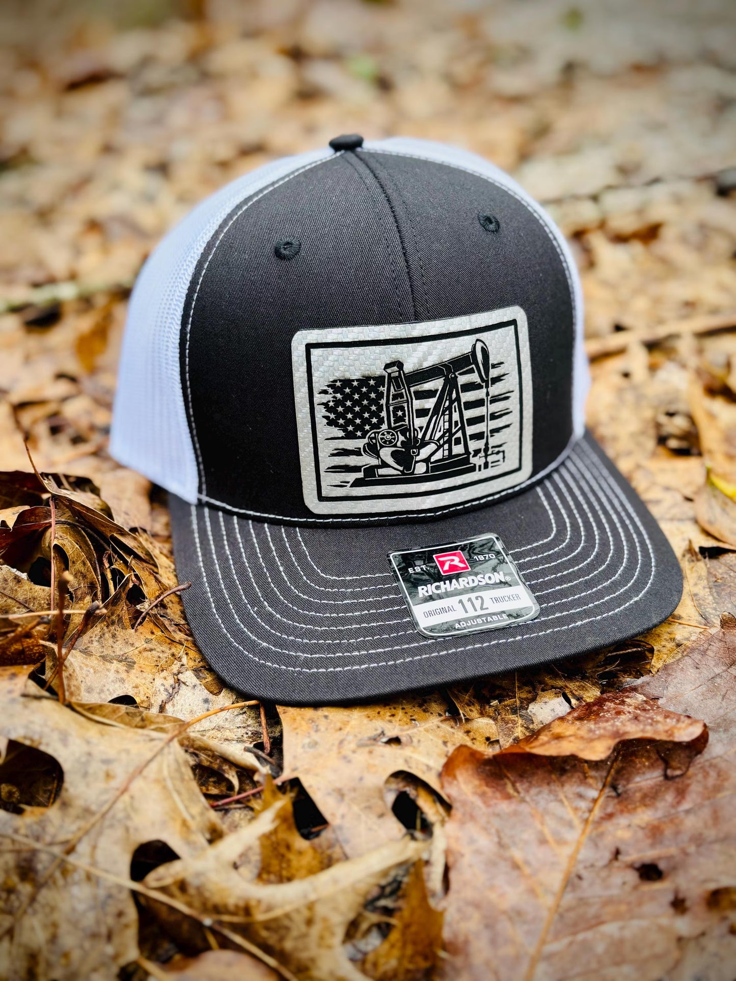 Oilfield Worker Leather Patch Hat | Richardson 112