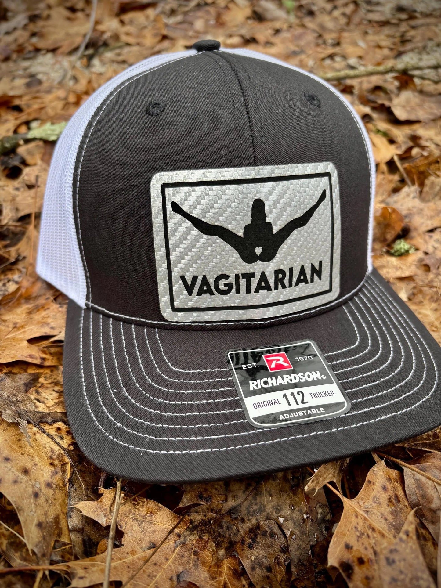 Vagatarian Leather Patch Hat | Richardson 112 Snapback