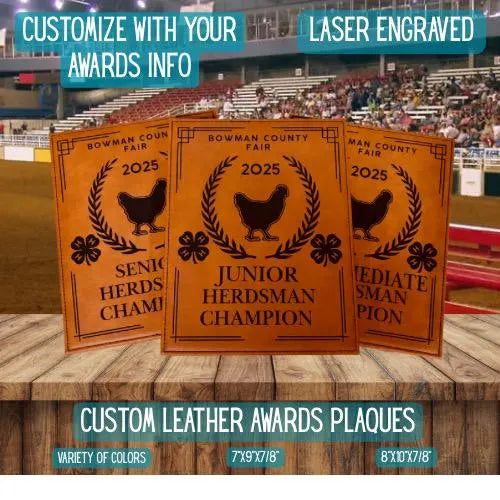Personalized Poultry Show Award Plaque
