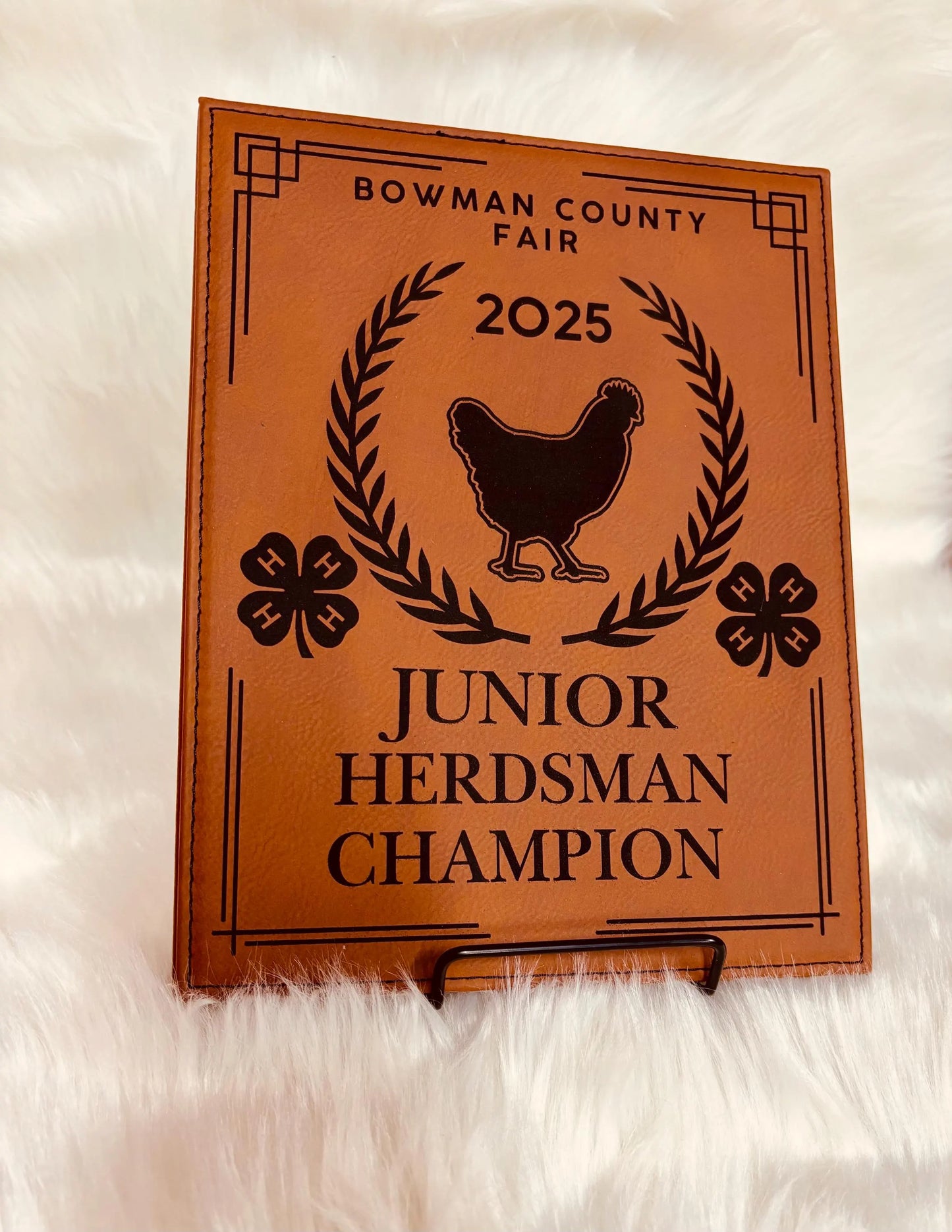 Personalized Poultry Show Award Plaque