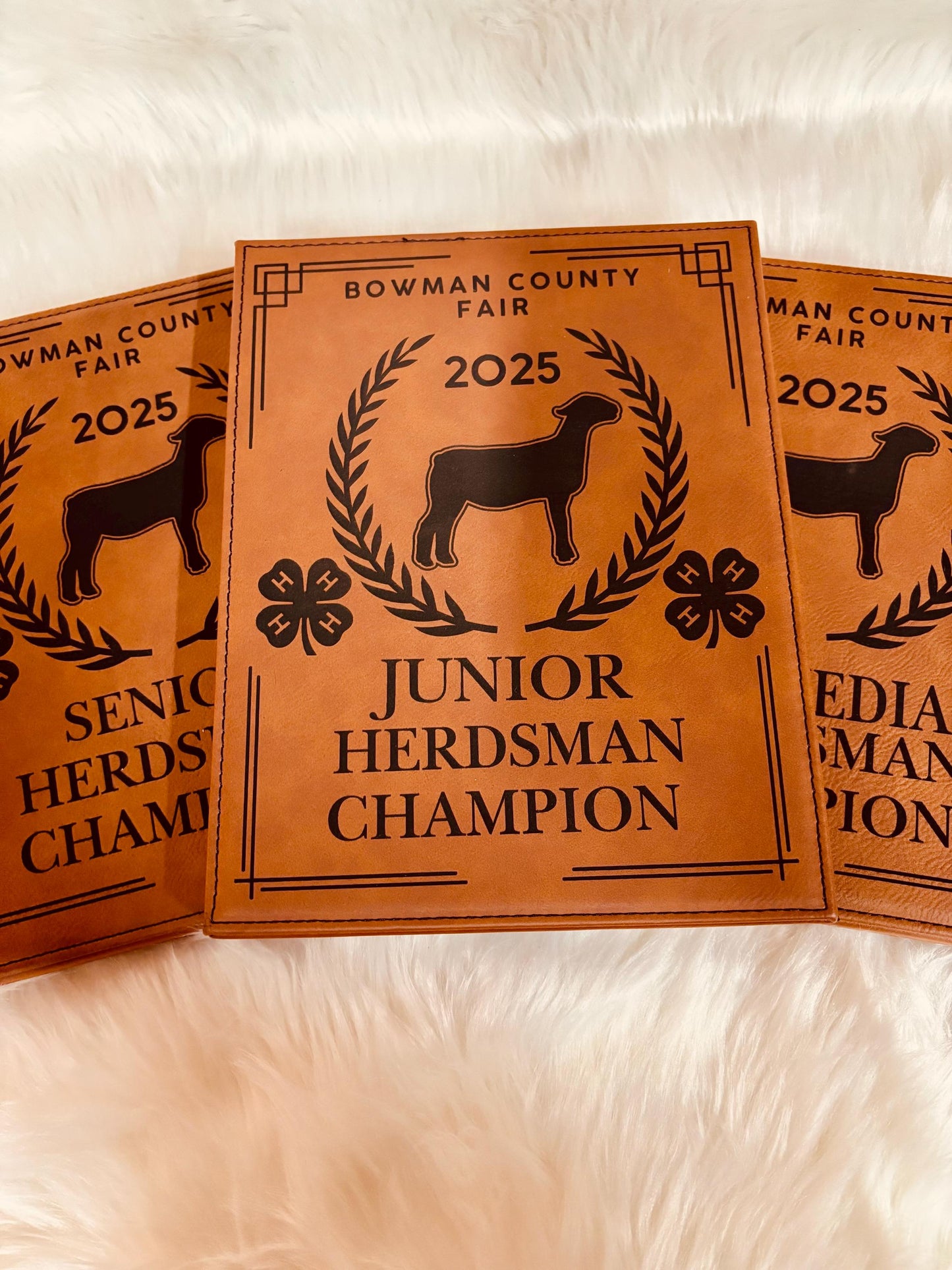 Personalized Market Lamb Show Award Plaque