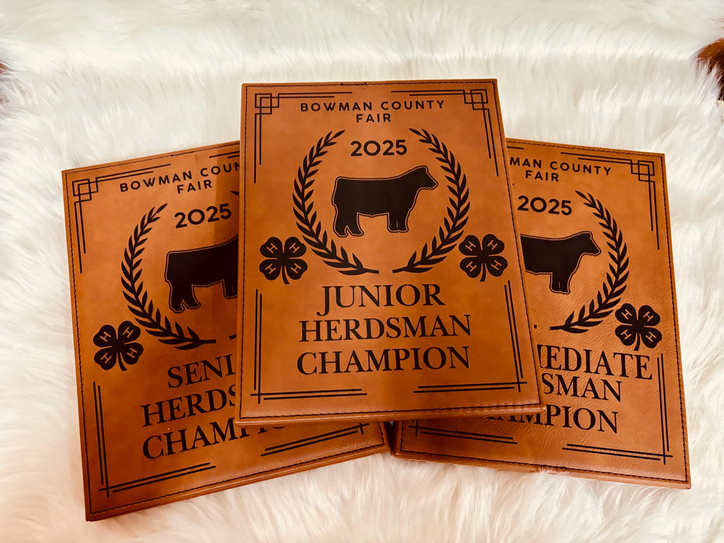 Personalized Market Steer Show Award Plaque