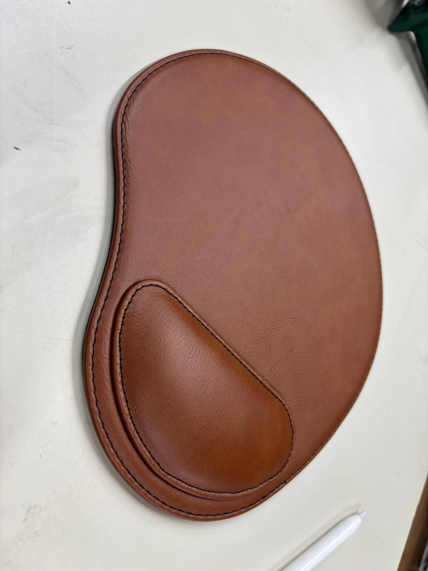 Custom Engraved Leather Mouse Pad | Personalized Business Logo Office Desk Gift | Corporate Employee & Client Appreciation Gift