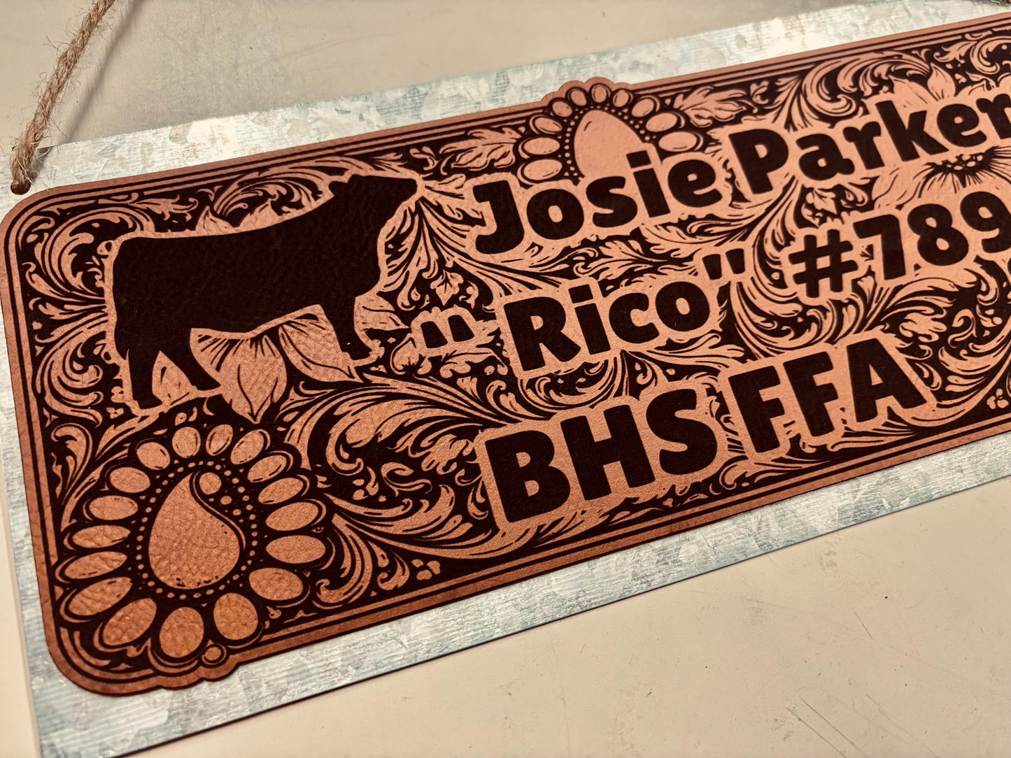 Medium Metal Stall Sign