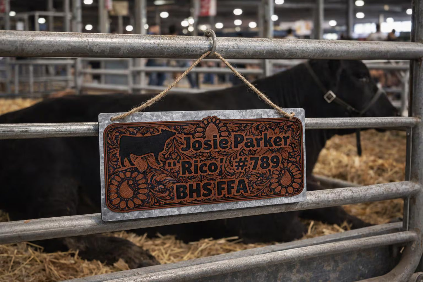 Medium Metal Stall Sign