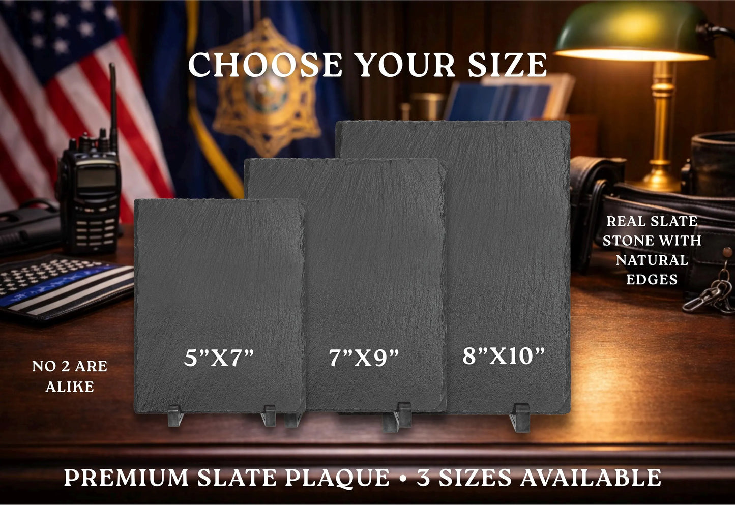 Personalized Law Enforcement Years of Service Plaque | Custom Police Recognition Award
