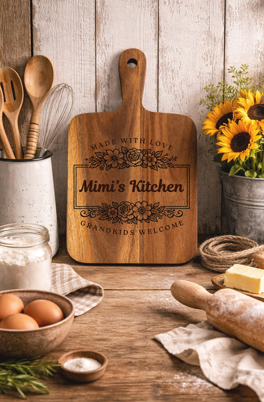 Personalized Grandma's Kitchen Cutting Board | Custom Gift for Grandma