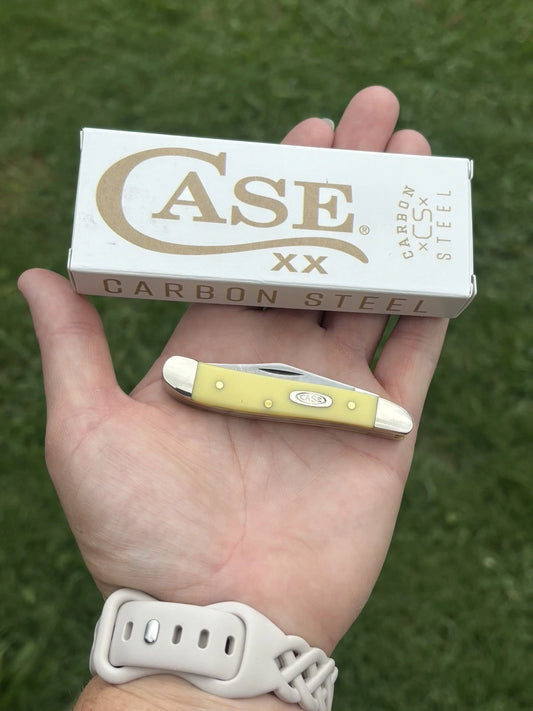 Case XX Peanut Yellow Synthetic – Chrome Vanadium (CV) Steel